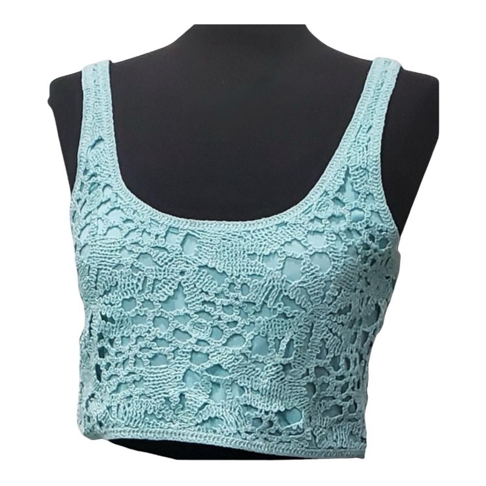 House of Harlow 1960 Cropped Crochet Tank NWT